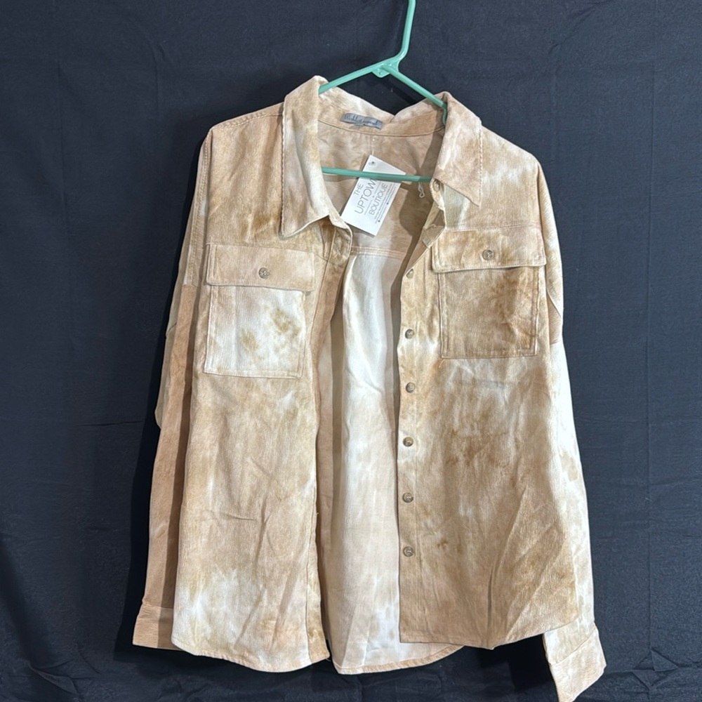New with tags corduroy flannel/jacket